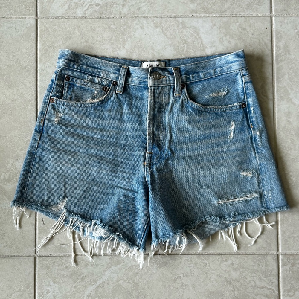 Anthropologie AGOLDE Parker Denim Long Shorts - Picture 6 of 10